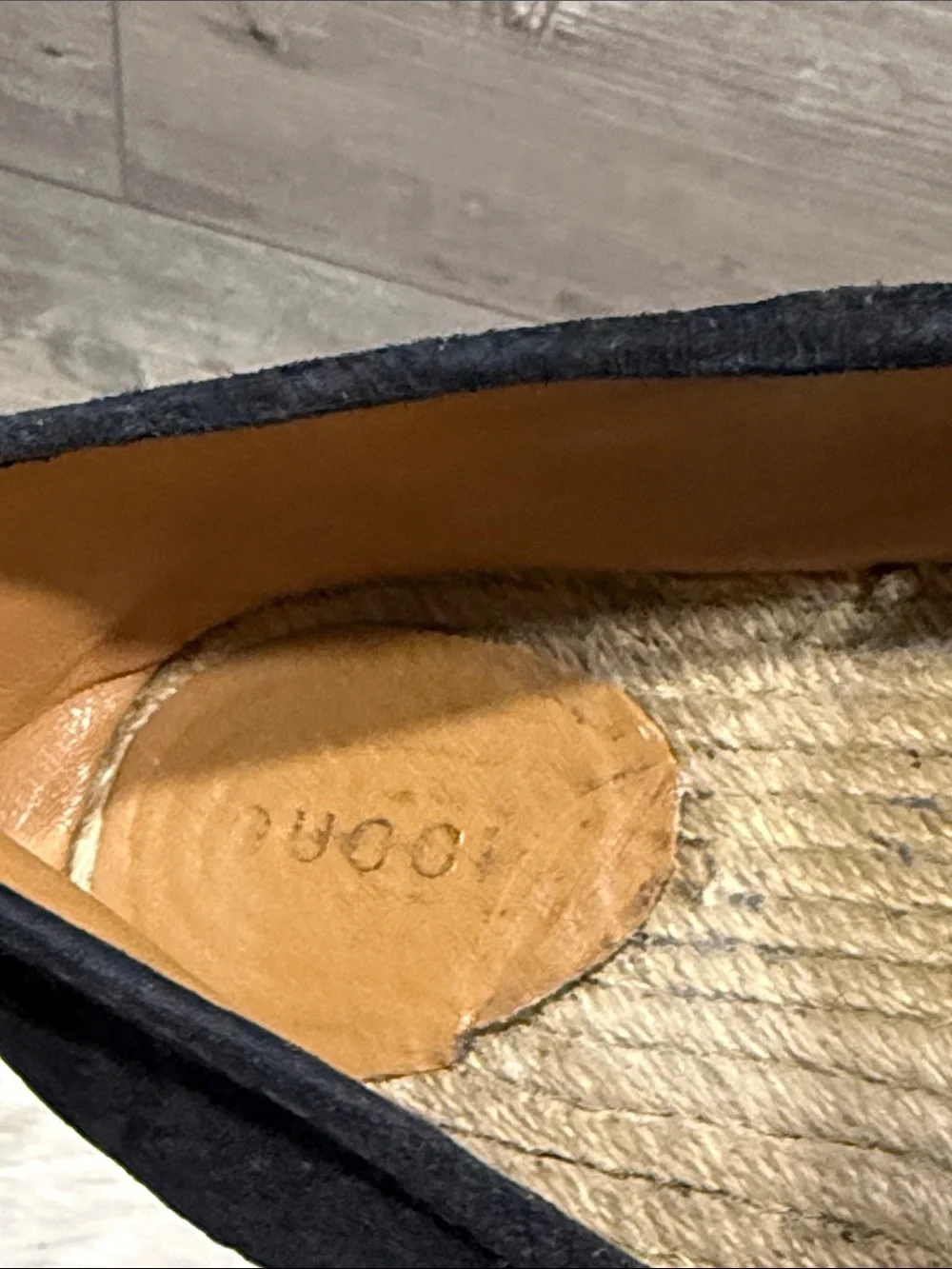 GUCCI Micro Guccissima Suede Espadrilles